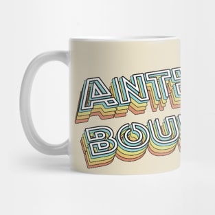 Anthony Bourdain Retro Typography Faded Style Mug